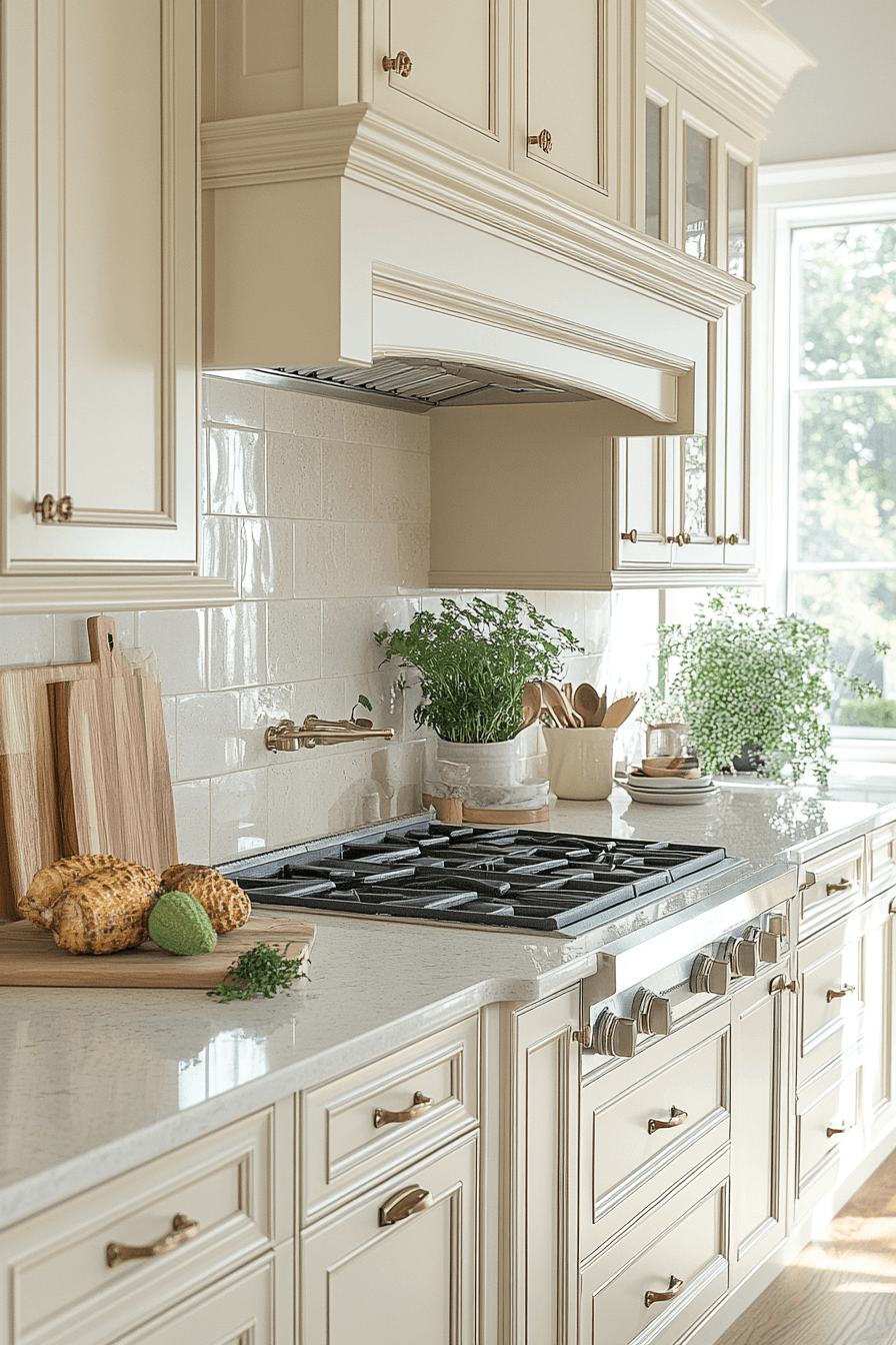 29 Light Cream Kitchen Cabinets That Glow with Soft Serenity 28 cream kitchen cabinets