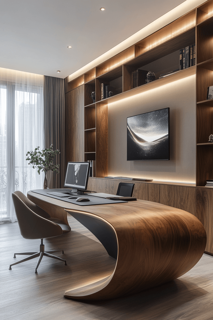 29 Japandi Home Office Details That Support Intentional Living 28 japandi home office