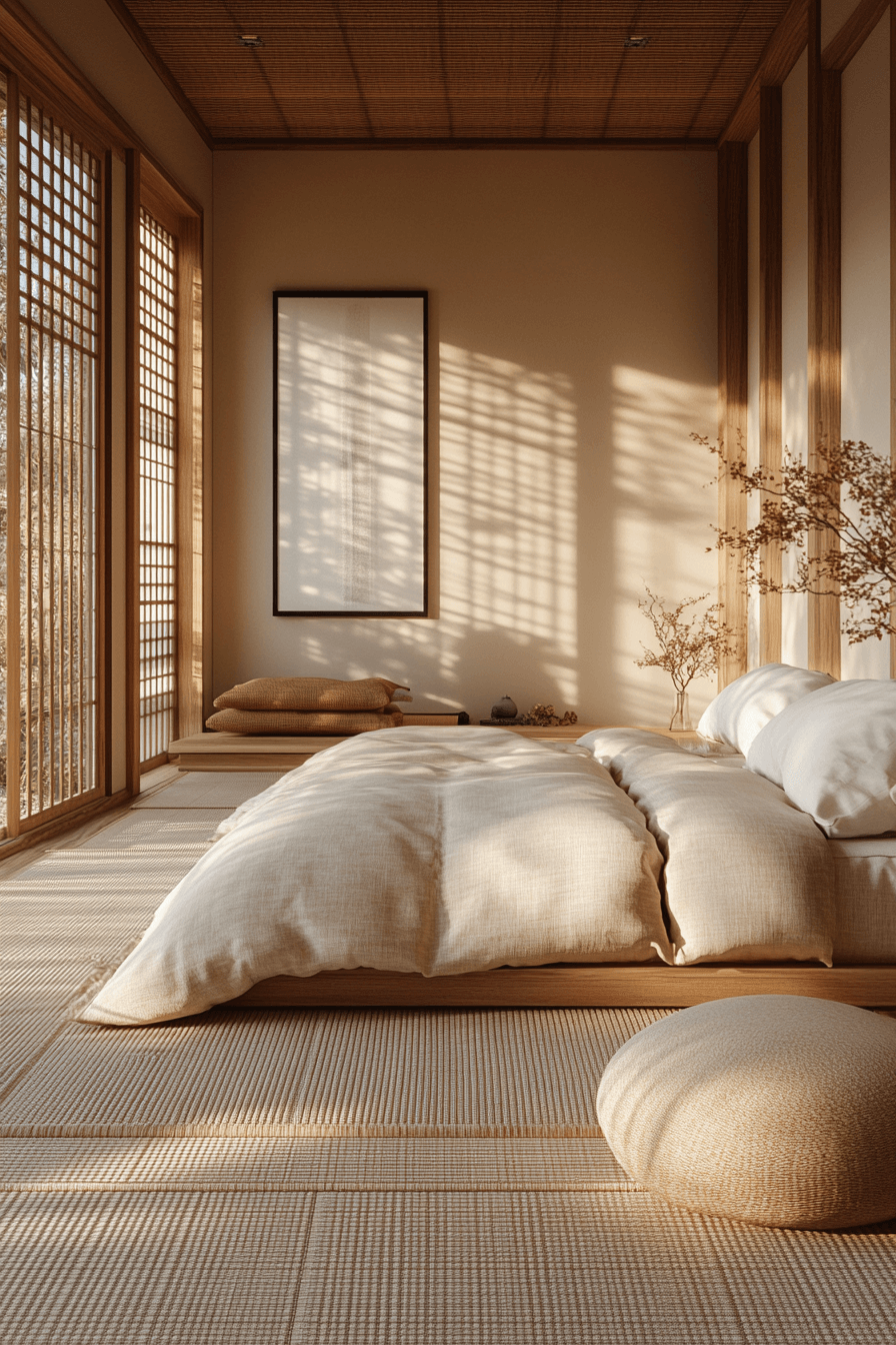 29 Japandi Bedroom Makeovers That Reflect Natural Harmony 28 japandi bedroom