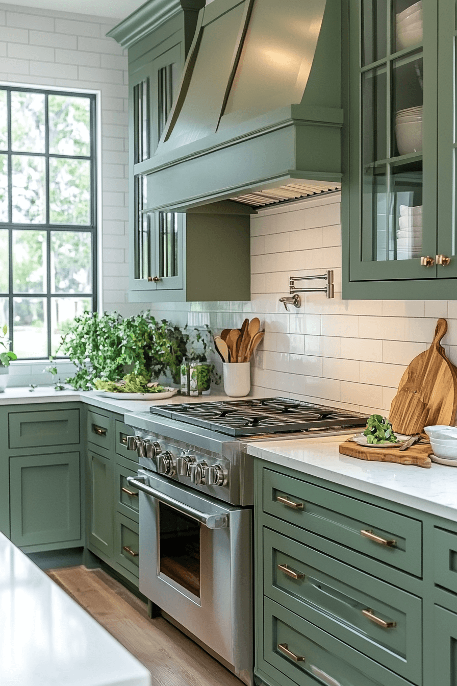 29 Green and White Kitchen Styles That Bring Calm and Charm Together 29 green and white kitchen