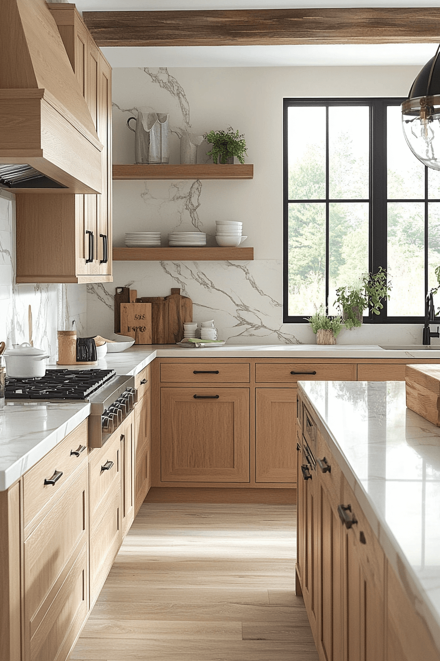 29 White Oak Kitchen Cabinets That Prove Simplicity Can Be Stunning 29 white oak kitchen cabinets