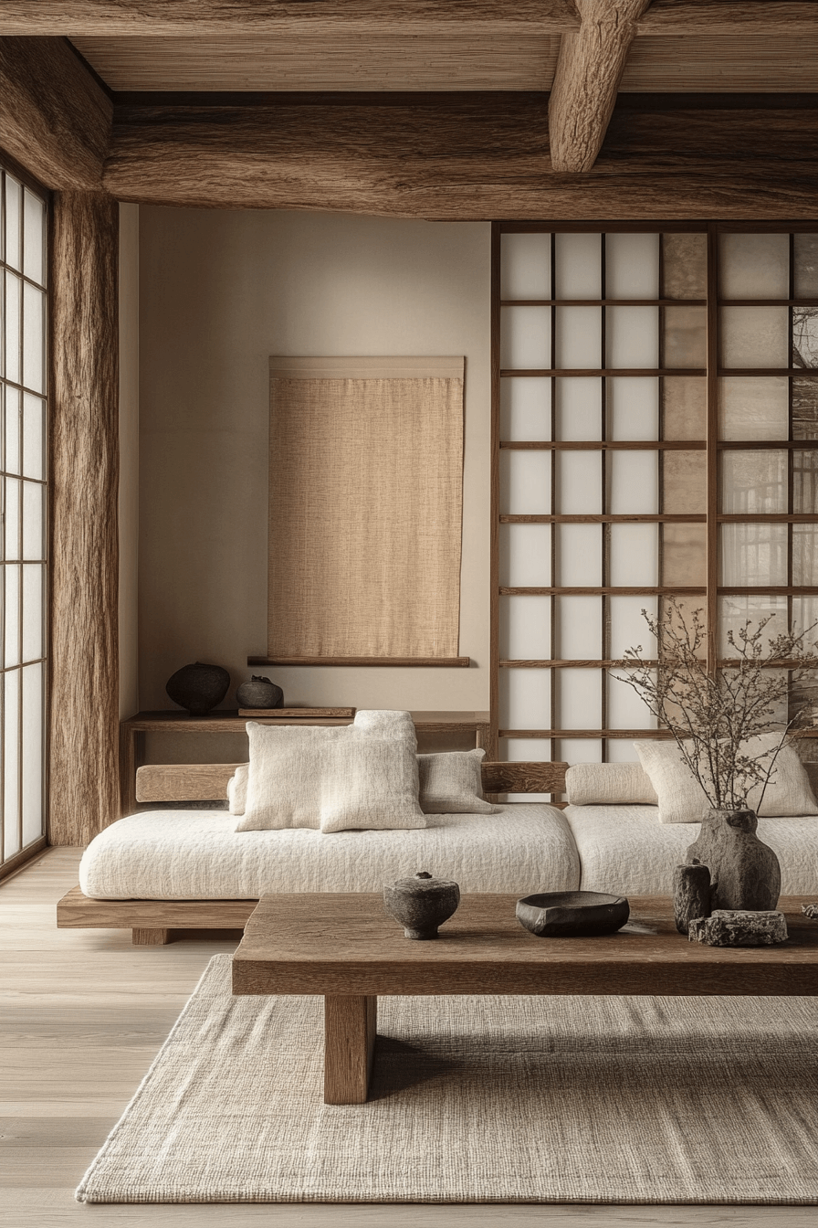 29 Japandi Living Room Makeovers That Reflect Quiet Luxury 29 japandi living room