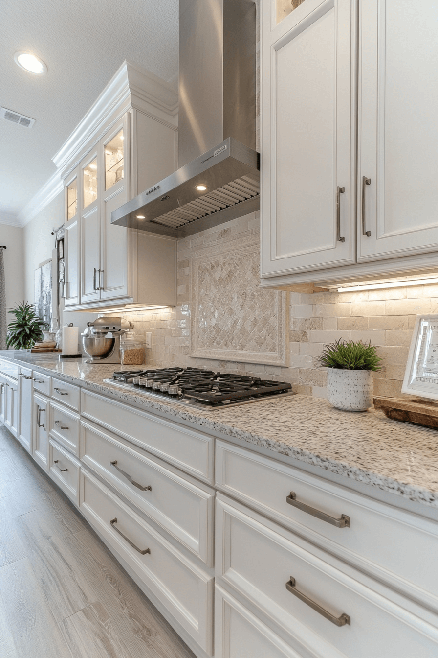 29 Kitchen Backsplash with White Cabinets That Make Neutrals Pop 29 kitchen backsplash with white cabinets