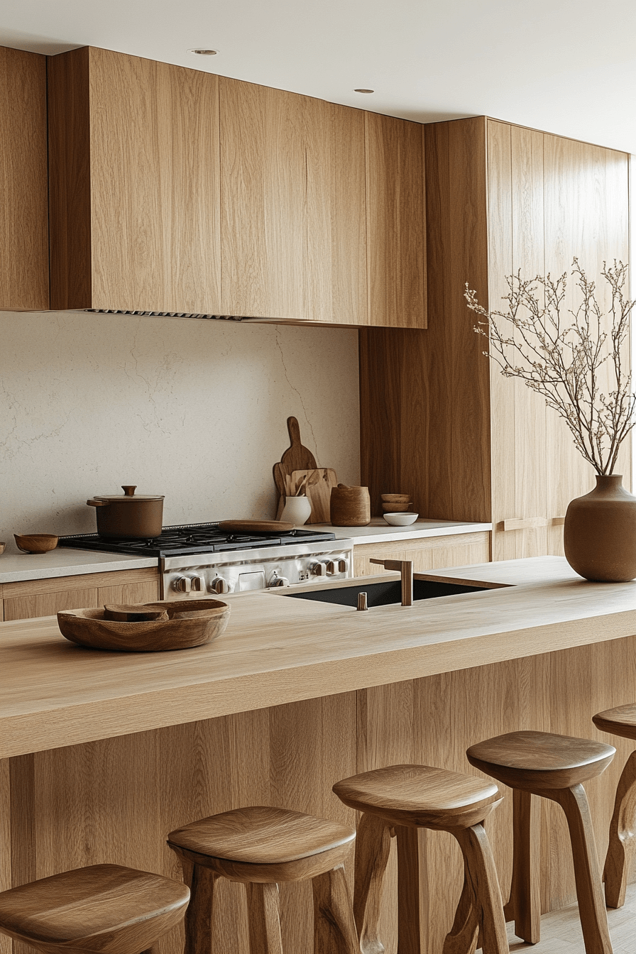 29 Japandi Style Kitchen Elements That Invite Mindful Living 29 japandi style kitchen