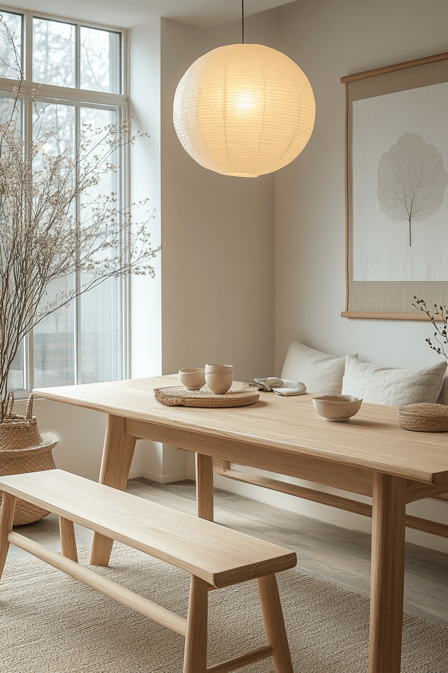 29 Japandi Dining Room Upgrades That Spark Joy and Harmony 3 japandi dining room