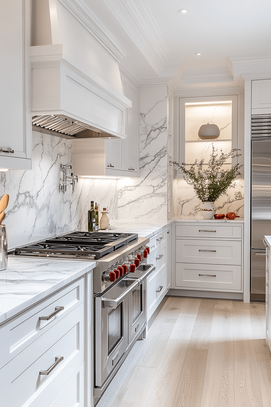 29 Small White Kitchen Concepts to Open Up Tight Spaces 3 small white kitchen