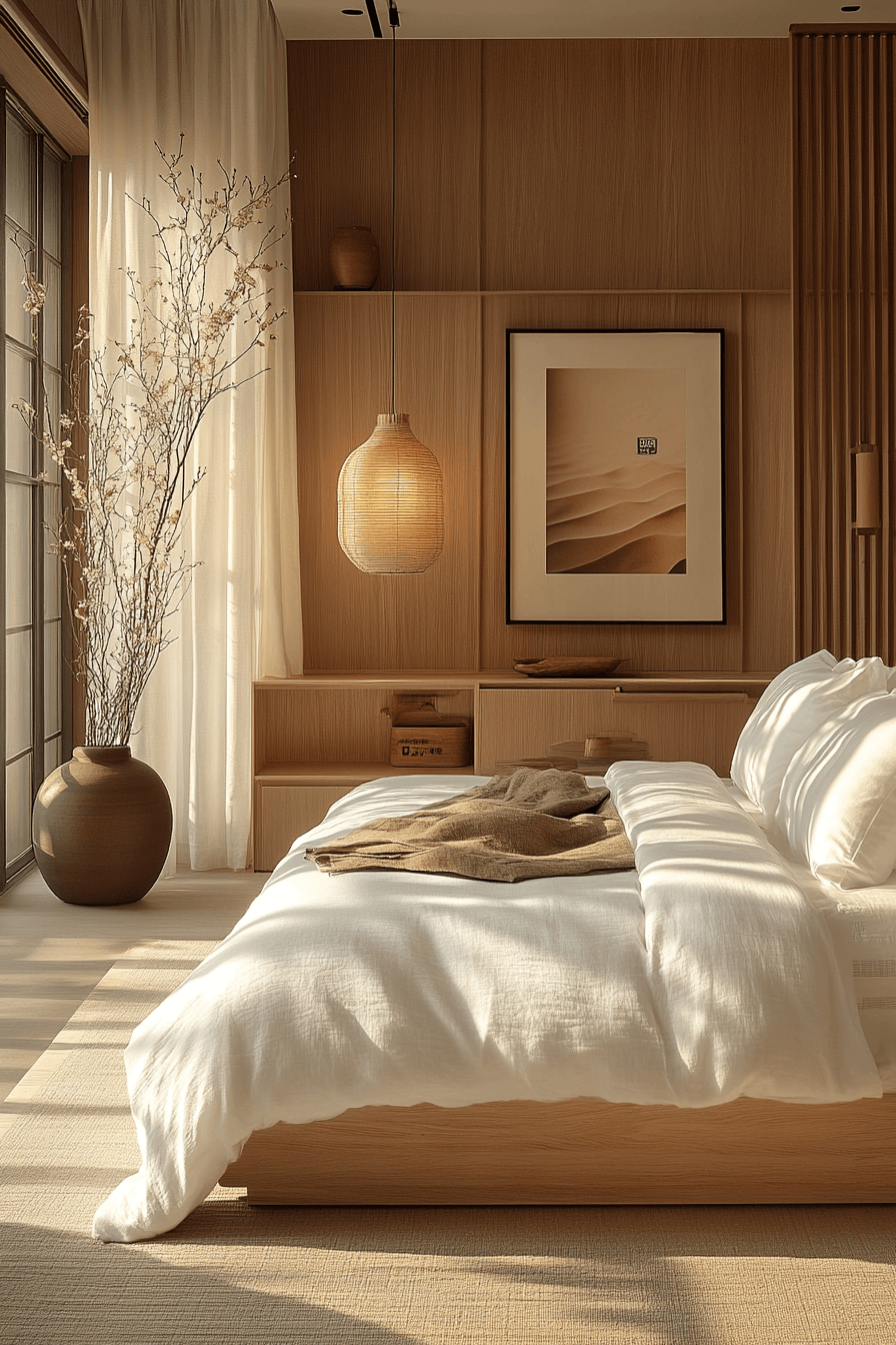 29 Japandi Bedroom Makeovers That Reflect Natural Harmony 3 japandi bedroom
