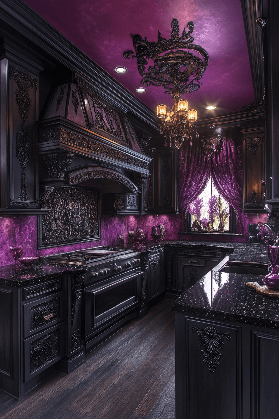 29 Whimsigoth Kitchen Ideas to Stir Up Magical Vibes 5 whimsigoth kitchen