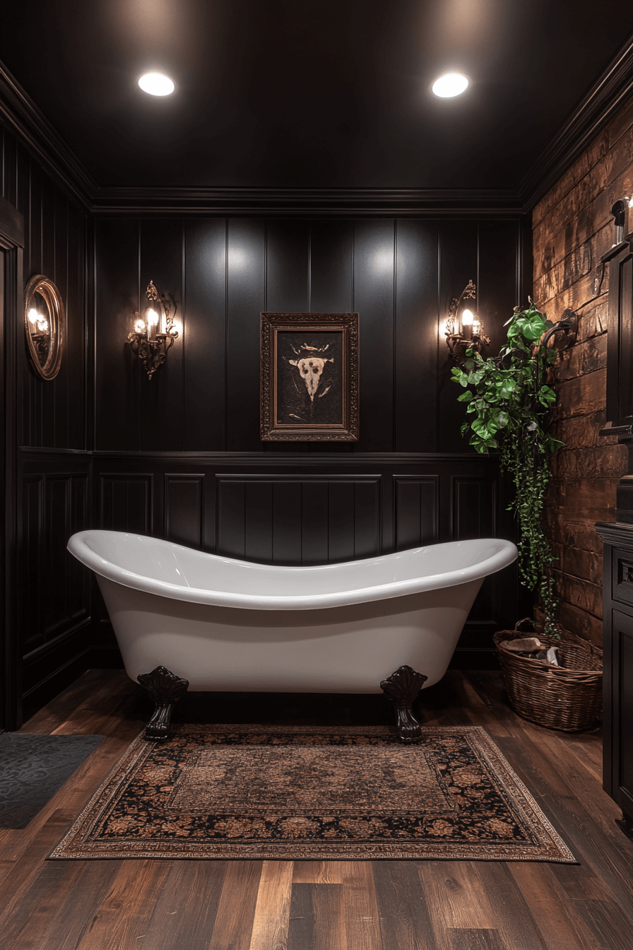 29 Whimsigoth Bathroom Elements That Celebrate Artistic Expression 5 whimsigoth bathroom