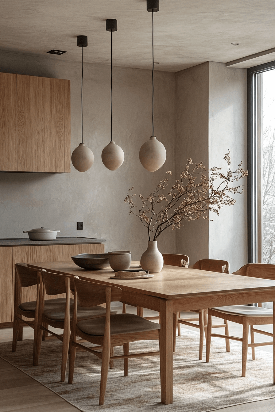 29 Japandi Dining Room Upgrades That Spark Joy and Harmony 5 japandi dining room