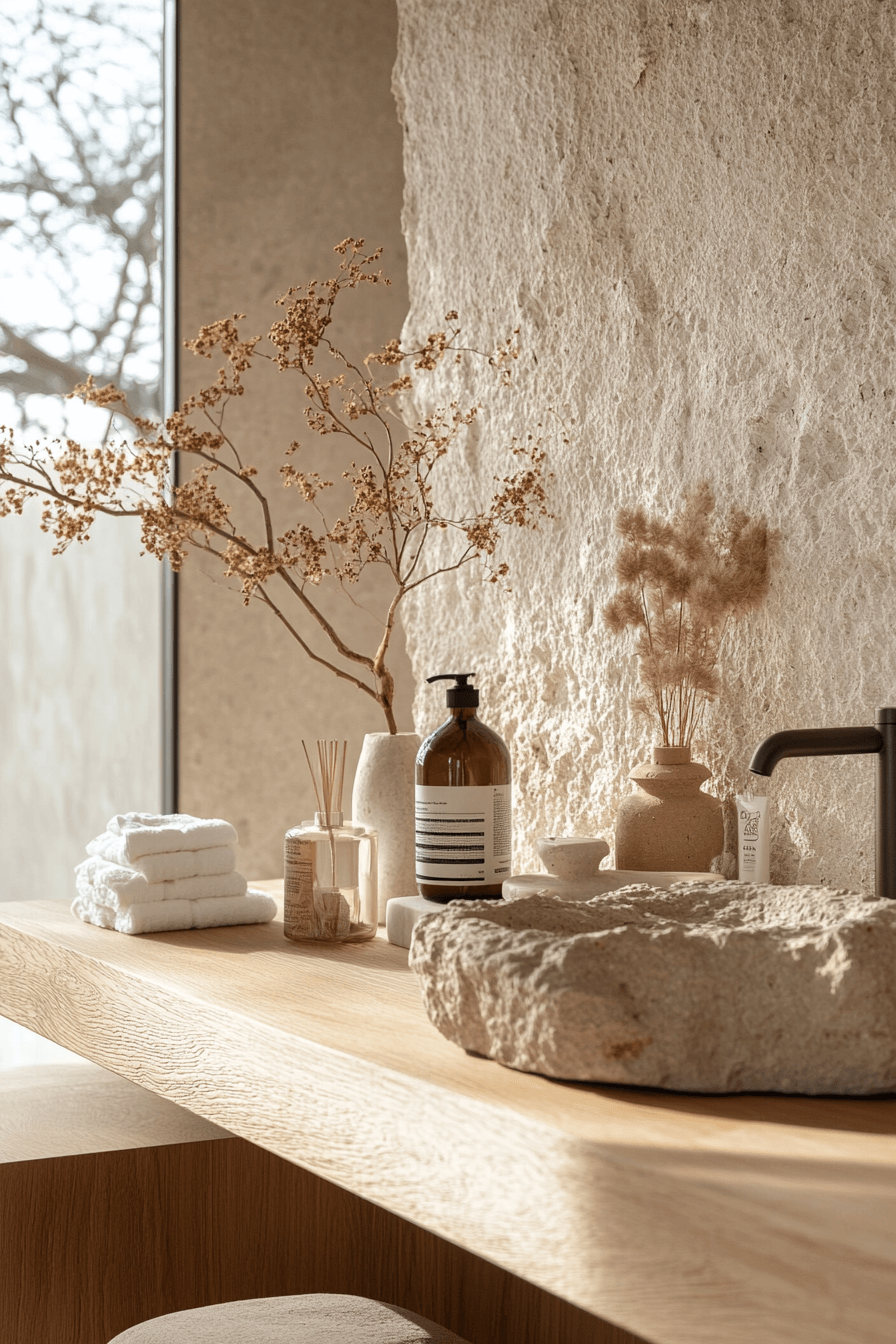 29 Japandi Bathroom Details to Transform Your Daily Routine 6 japandi bathroom