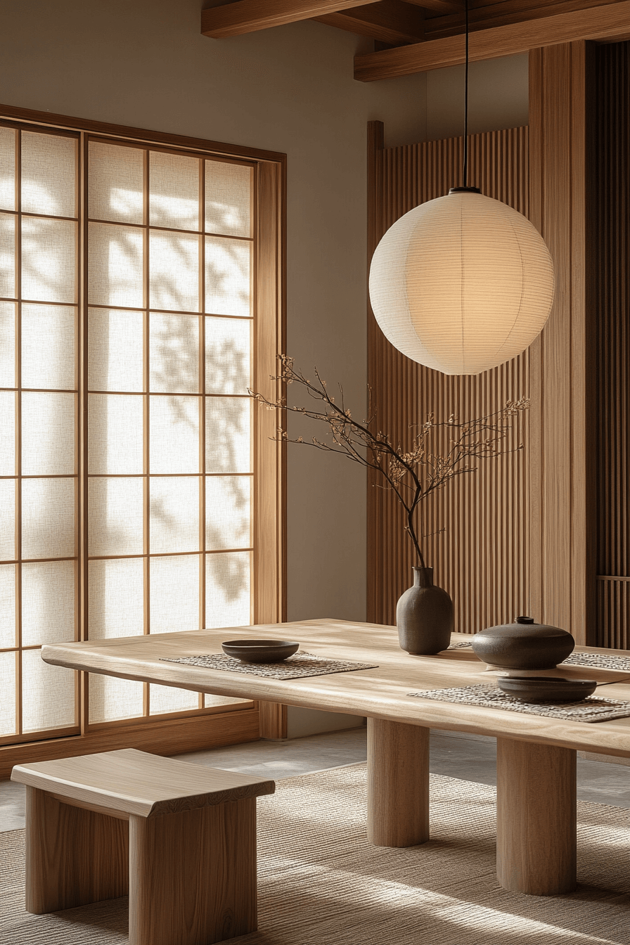 29 Japandi Dining Room Upgrades That Spark Joy and Harmony 6 japandi dining room