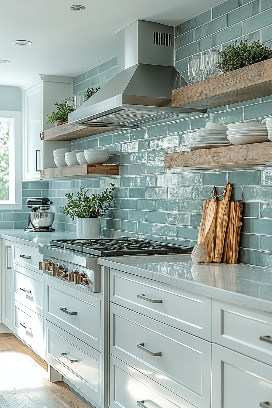 29 Kitchen Backsplash with White Cabinets That Make Neutrals Pop 6 kitchen backsplash with white cabinets