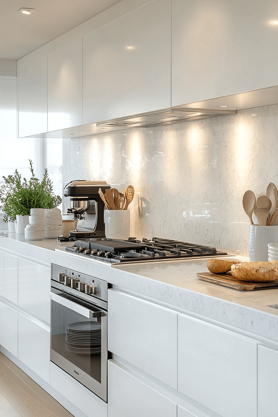 29 Small White Kitchen Concepts to Open Up Tight Spaces 7 small white kitchen