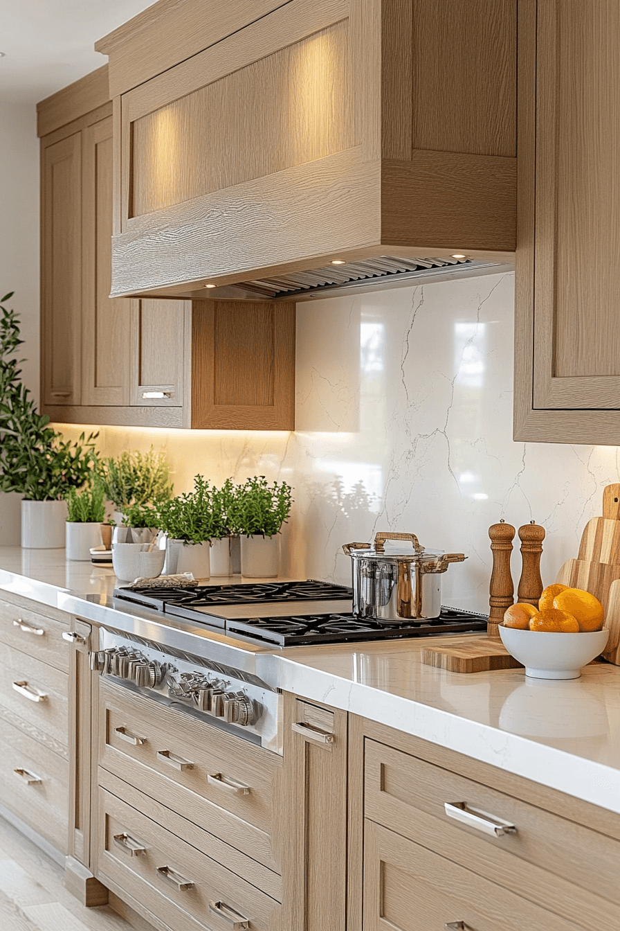 29 White Oak Kitchen Cabinets That Prove Simplicity Can Be Stunning 7 white oak kitchen cabinets