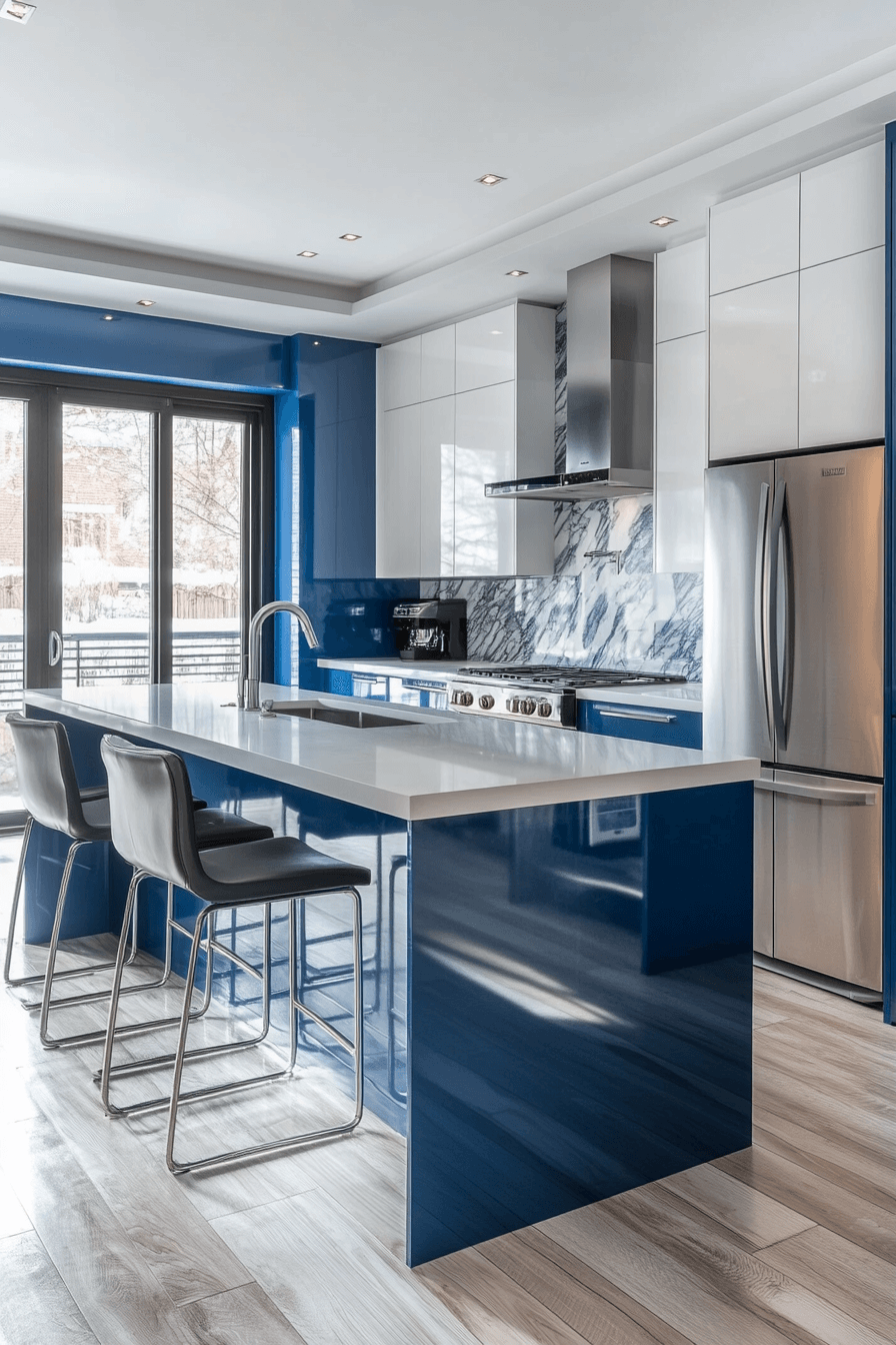 29 Blue and White Kitchen Inspirations for a Peaceful Culinary Retreat 8 blue and white kitchen