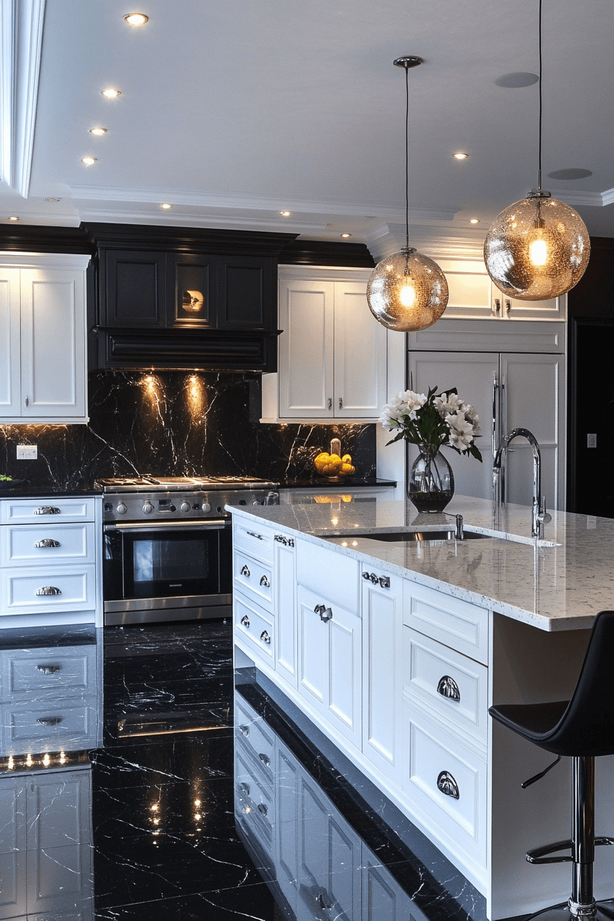 29 Black and White Kitchen Ideas That Elevate Everyday Cooking 8 black and white kitchen ideas