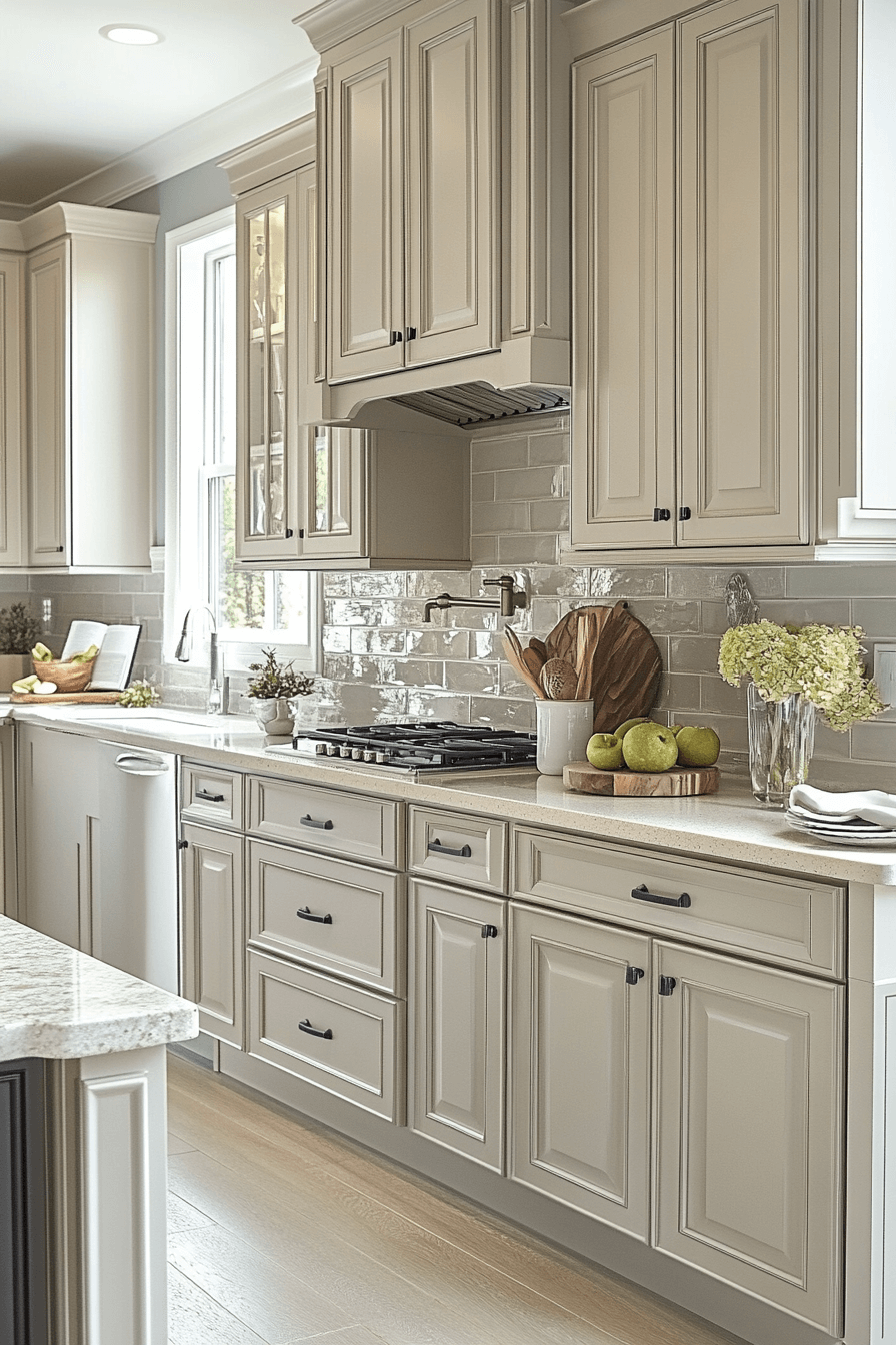 29 Light Taupe Kitchen Cabinets That Feel Cozy and Chic 8 light taupe kitchen cabinets