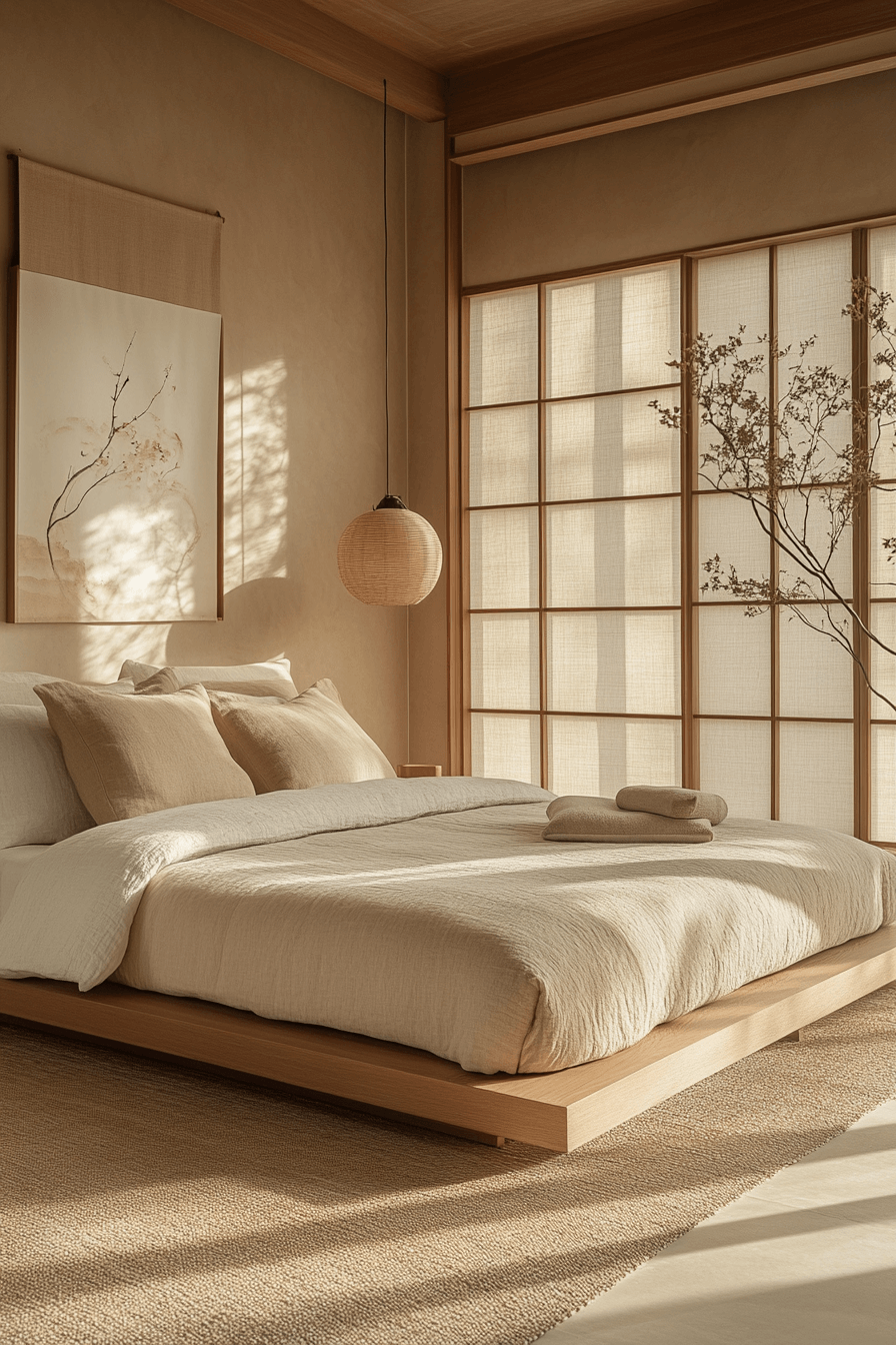 29 Japandi Bedroom Makeovers That Reflect Natural Harmony 8 japandi bedroom