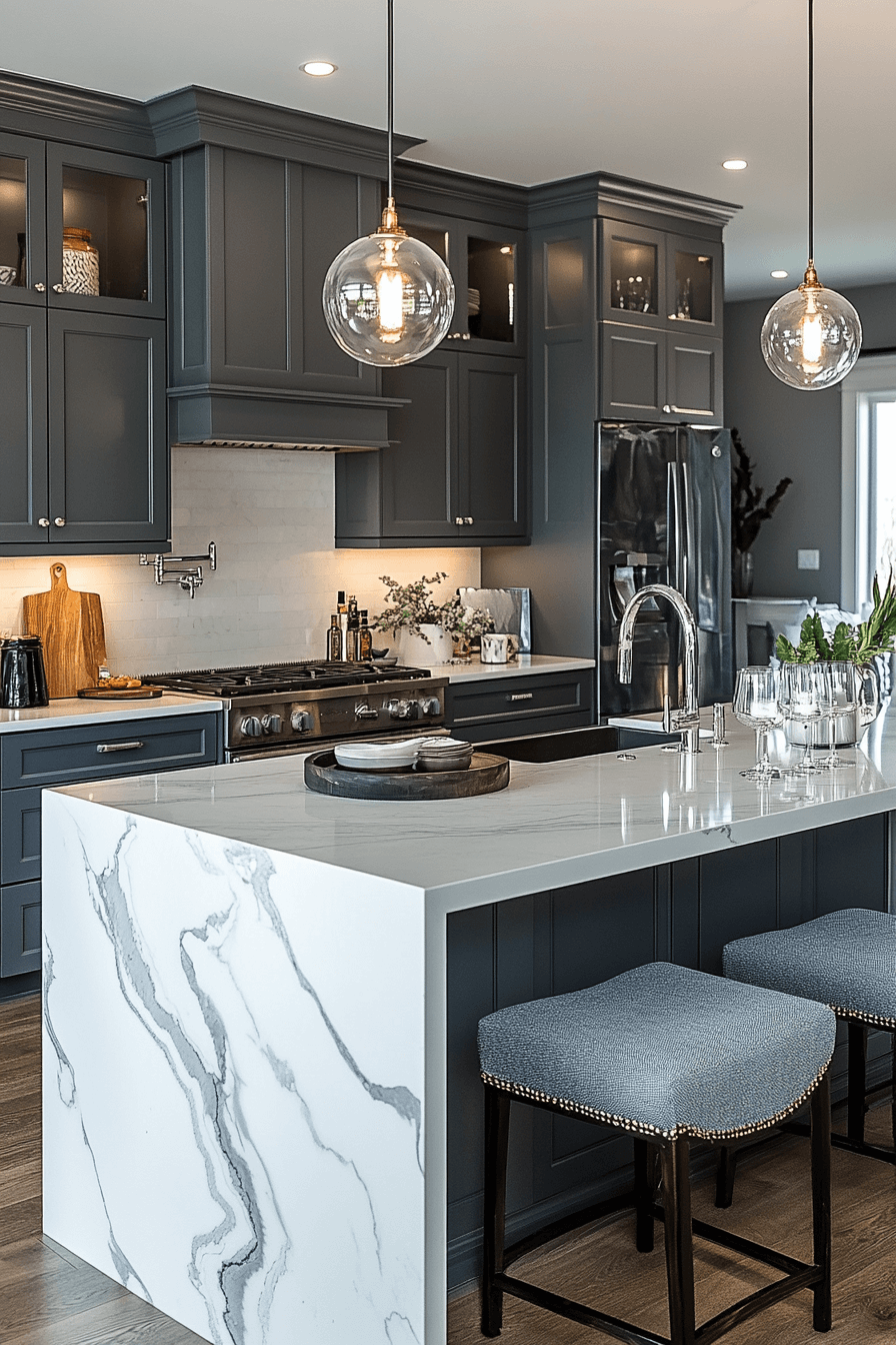 29 Grey and White Kitchen Inspirations That Feel Modern and Timeless 9 grey and white kitchen