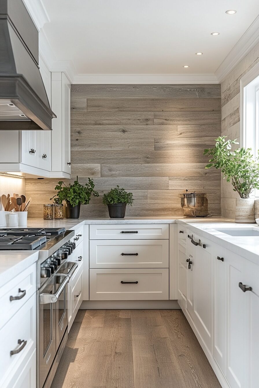 29 Kitchen Backsplash with White Cabinets That Make Neutrals Pop 19 kitchen backsplash with white cabinets
