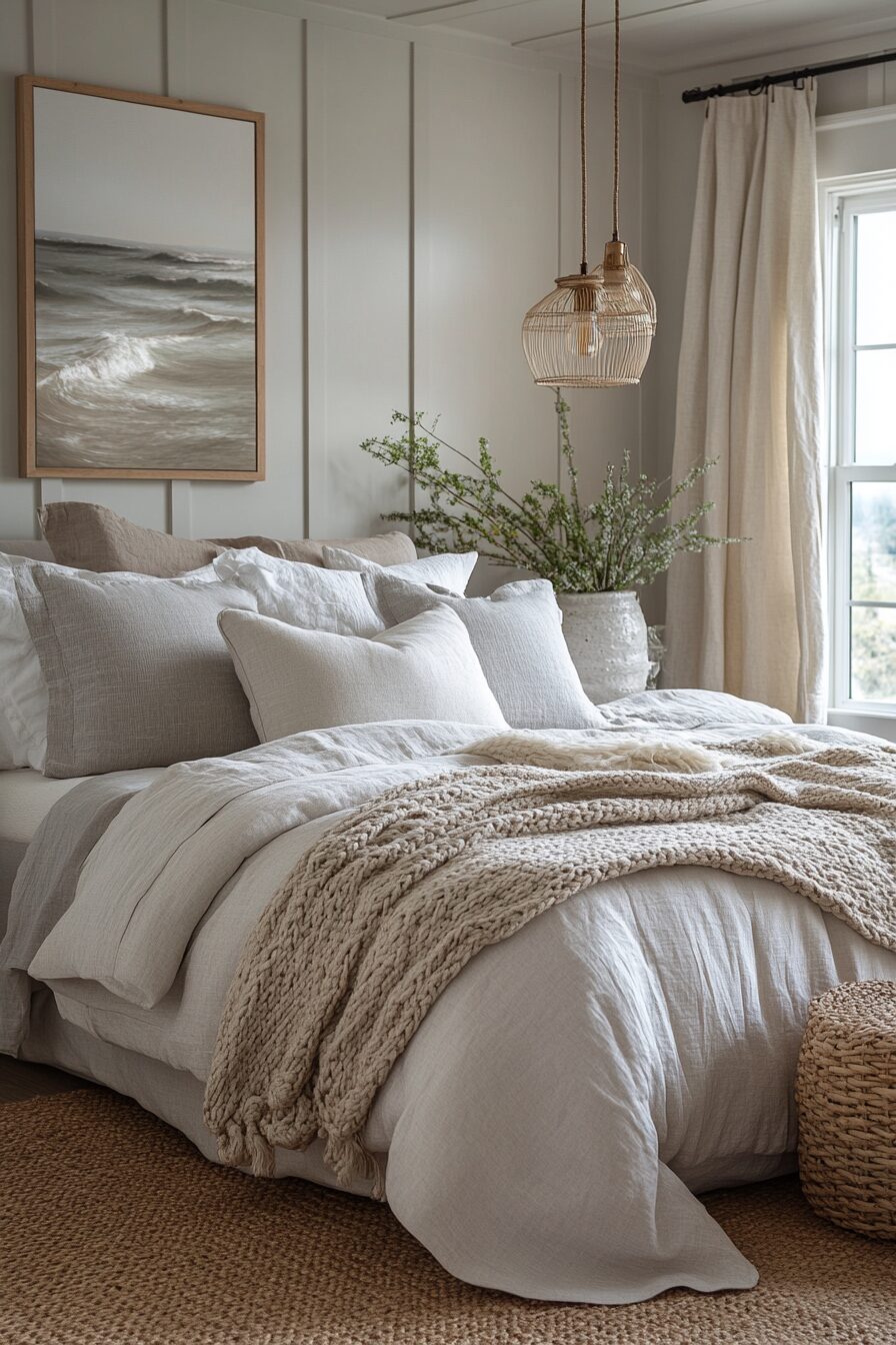 29 Coastal Master Bed Ideas to Drift Off in Coastal Comfort 15 coastal master bed