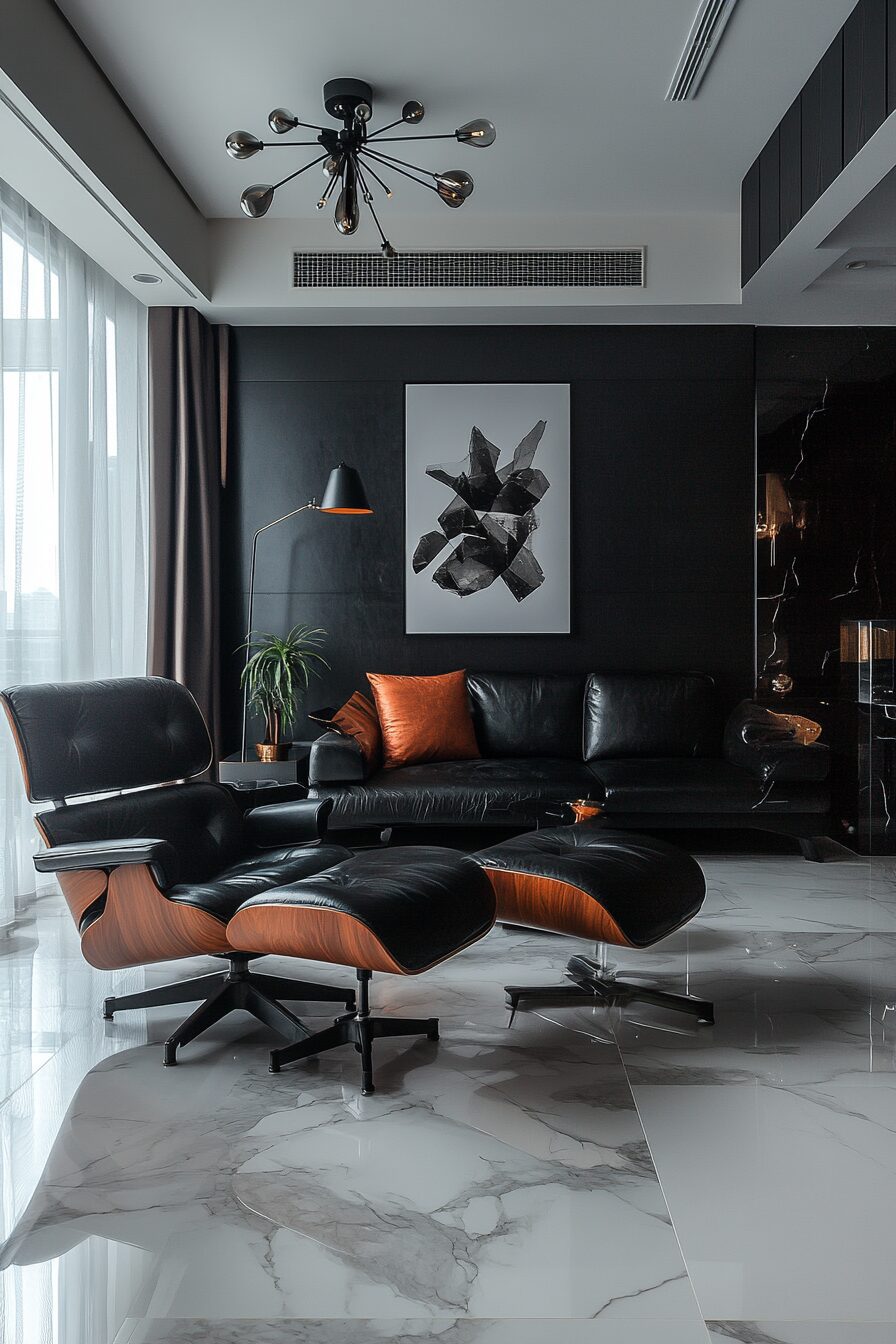 29 Black and White Living Room Decor Ideas That Make a Strong Statement 22 black and white living room decor