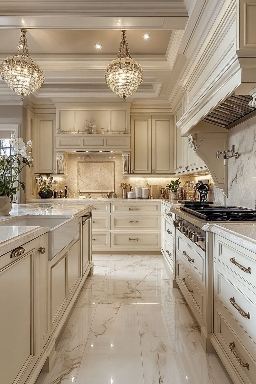 29 Light Cream Kitchen Cabinets That Glow with Soft Serenity 19 cream kitchen cabinets