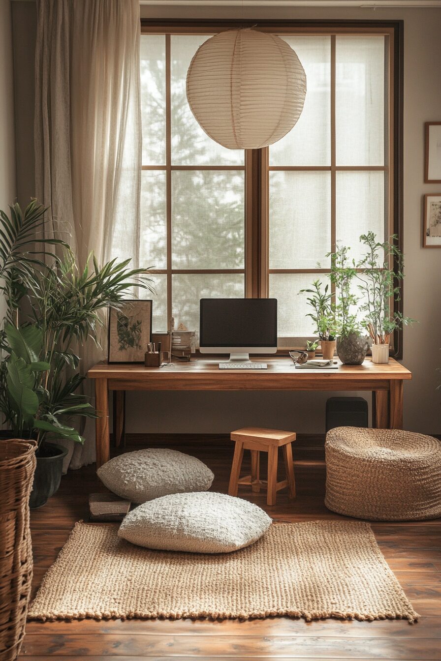29 Japandi Home Office Details That Support Intentional Living 27 japandi home office