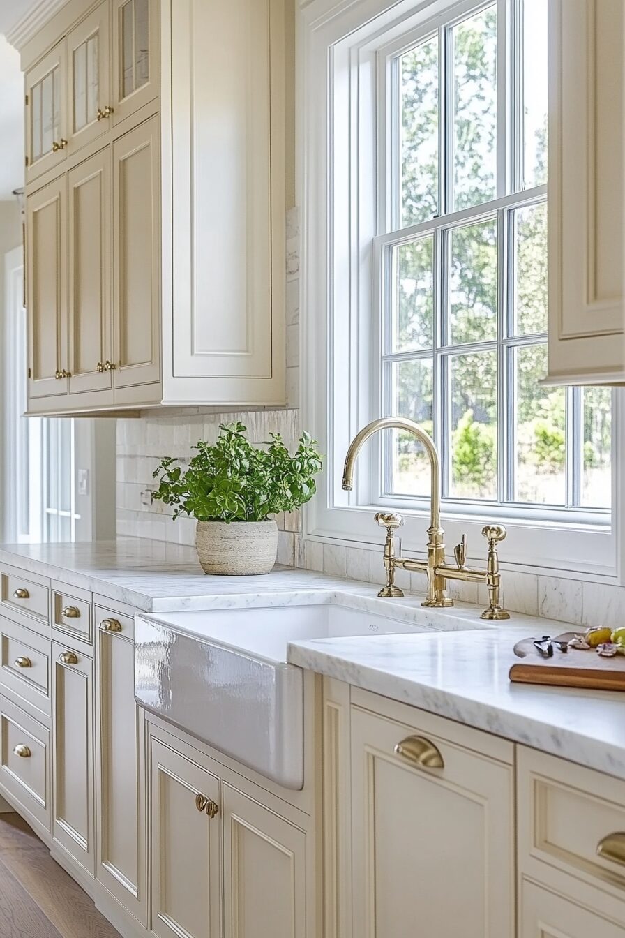 29 Light Cream Kitchen Cabinets That Glow with Soft Serenity 20 cream kitchen cabinets