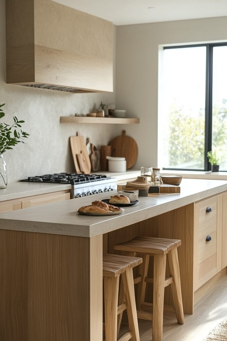 29 Japandi Style Kitchen Elements That Invite Mindful Living 1 japandi style kitchen