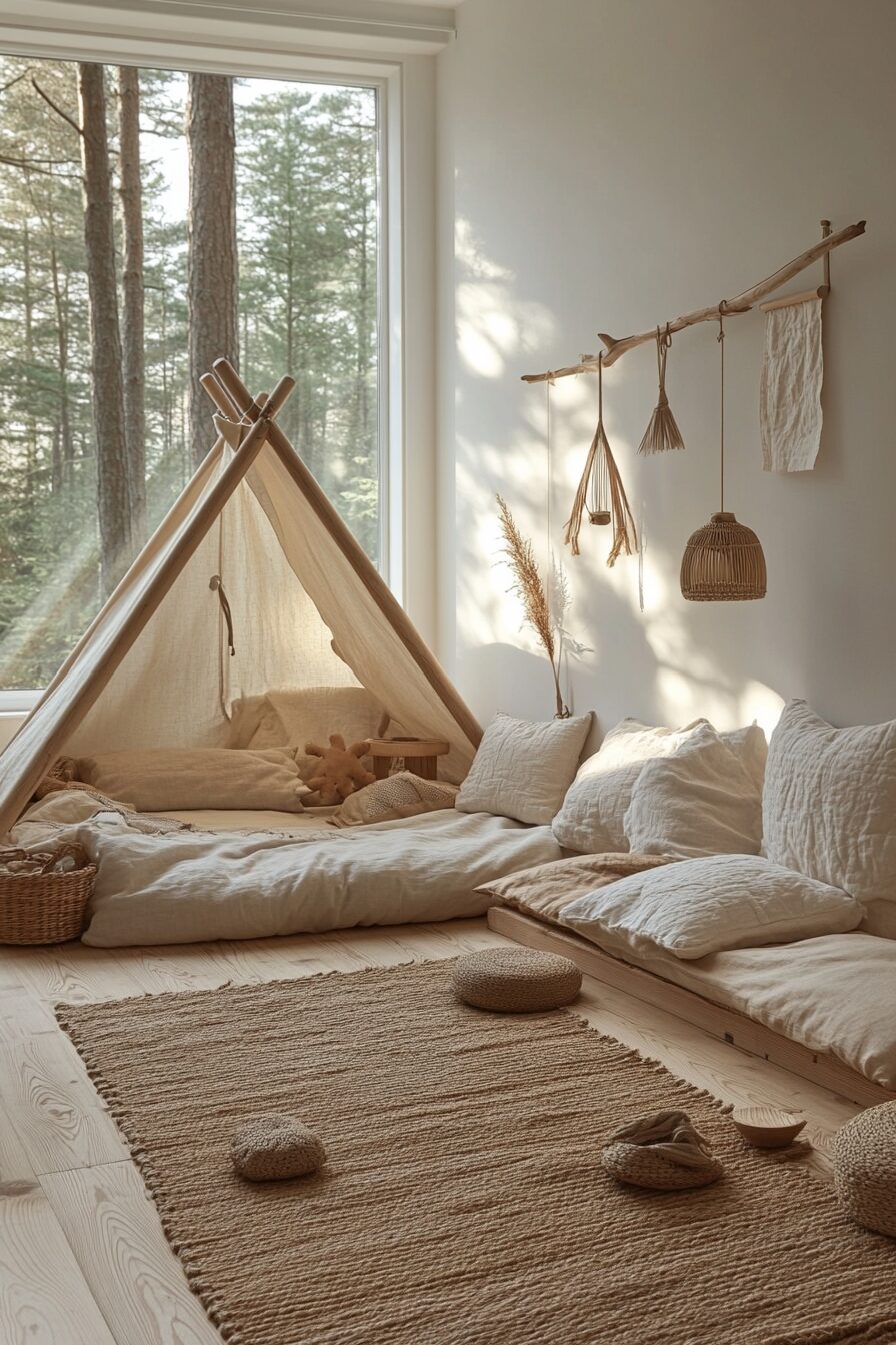 29 Japandi Kids Room Concepts for Mindful Family Living 17 japandi kids room