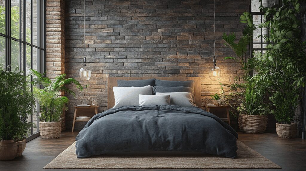 29 Stone Wall Bedroom Designs That Reflect Earthy Charm and Peace 6 Stone Wall Bedroom