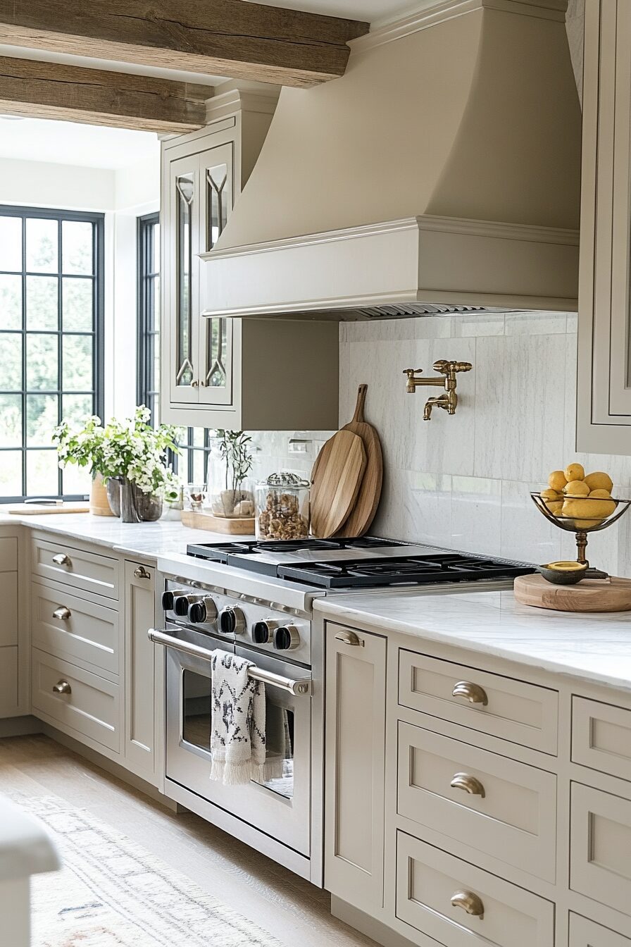 29 Light Taupe Kitchen Cabinets That Feel Cozy and Chic 16 light taupe kitchen cabinets