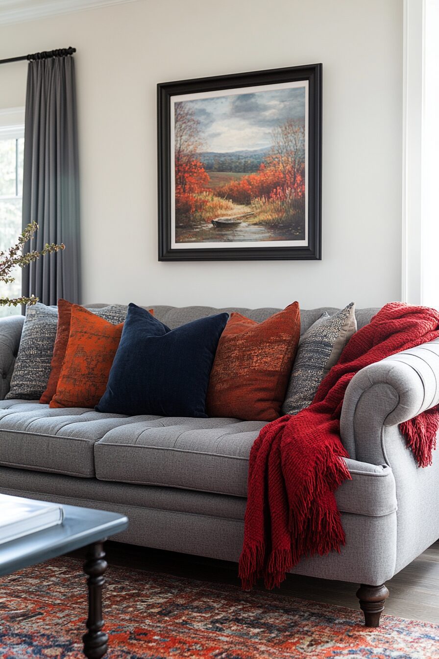 29 Gray Couch Living Room Looks That Never Go Out of Style 12 gray couch living room
