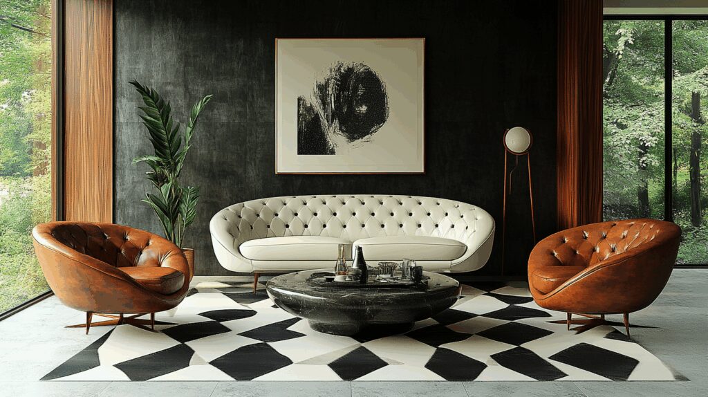 29 Black and White Living Room Decor Ideas That Make a Strong Statement 4 black and white living room decor