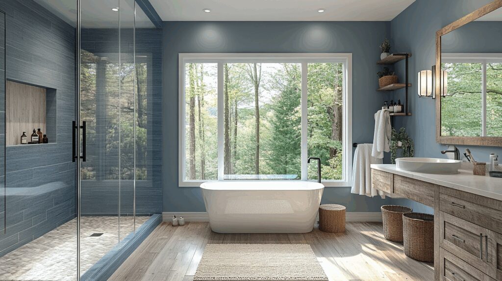 29 Old Cabin Interior Bathroom Inspirations for a Peaceful Escape 5 old cabin interior bathroom