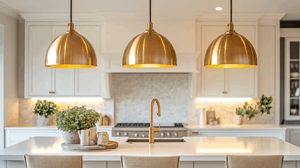 29 White and Gold Kitchen Designs for a Bright and Glamorous Space 6 white and gold kitchen