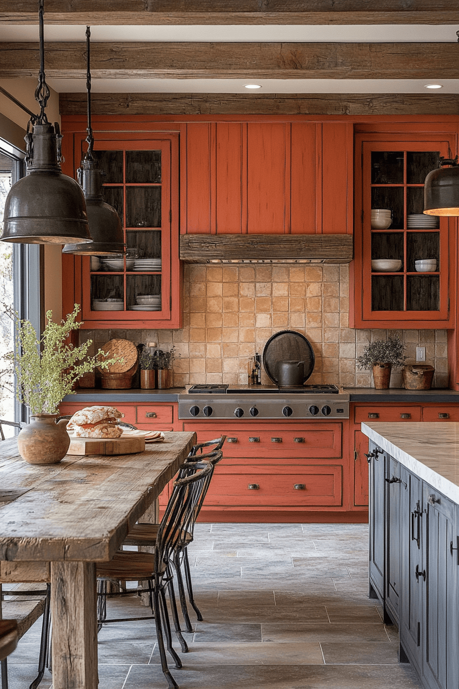 29 Terracotta Kitchen Cabinets for a Warm and Welcoming Kitchen Vibe 1 terracotta kitchen cabinets