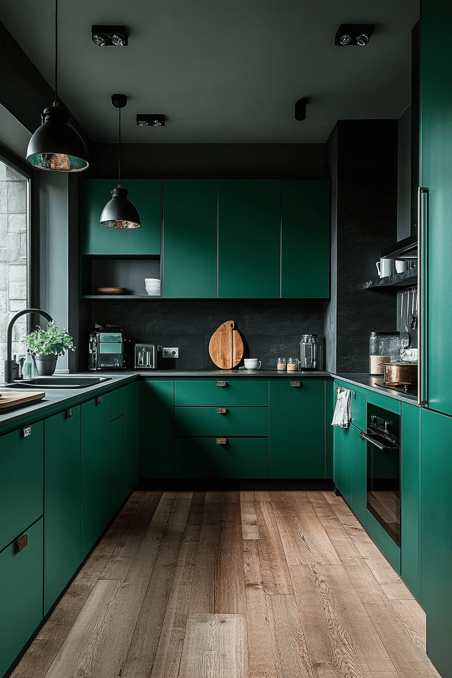 29 Emerald Green Kitchen Cabinets That Turn Ordinary Into Show-Stopping 1 emerald green kitchen cabinets