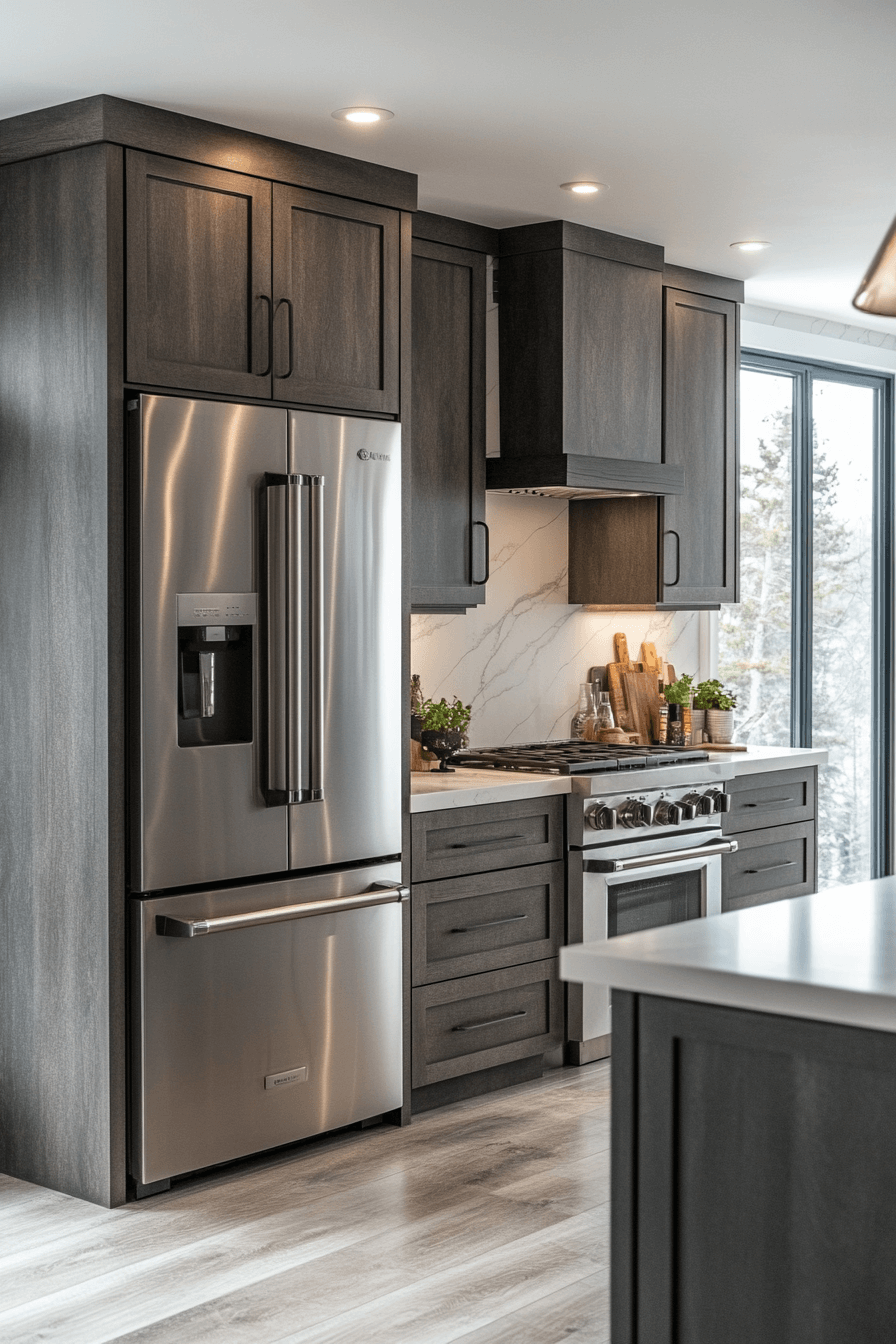 29 Dark Taupe Kitchen Cabinets That Bring Effortless Refinement Home 1 dark taupe kitchen cabinets