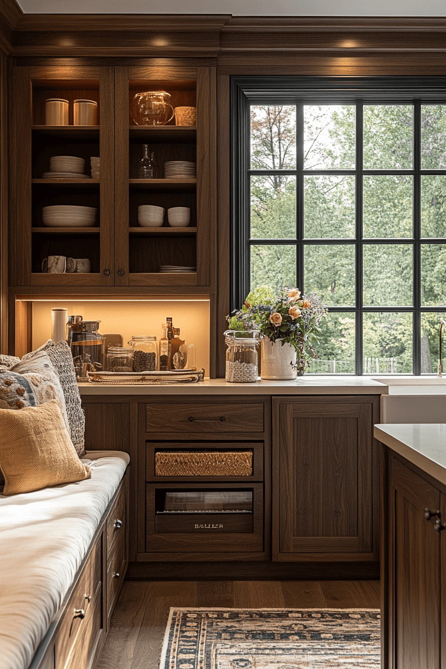 29 Dark Walnut Kitchen Cabinets That Radiate Rustic Refinement 10 dark walnut kitchen cabinets
