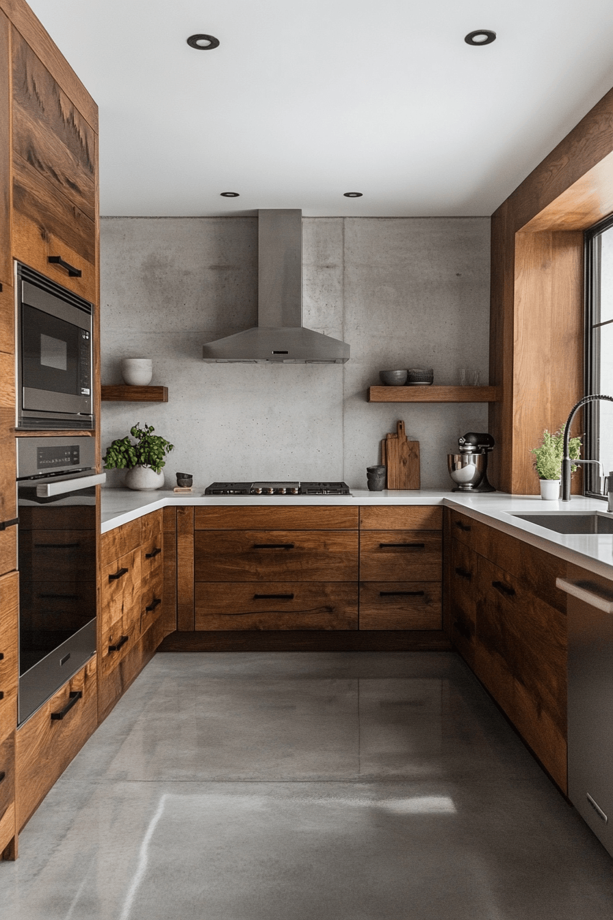 29 Dark Oak Kitchen Cabinets That Highlight Natural Beauty 10 dark oak kitchen cabinets