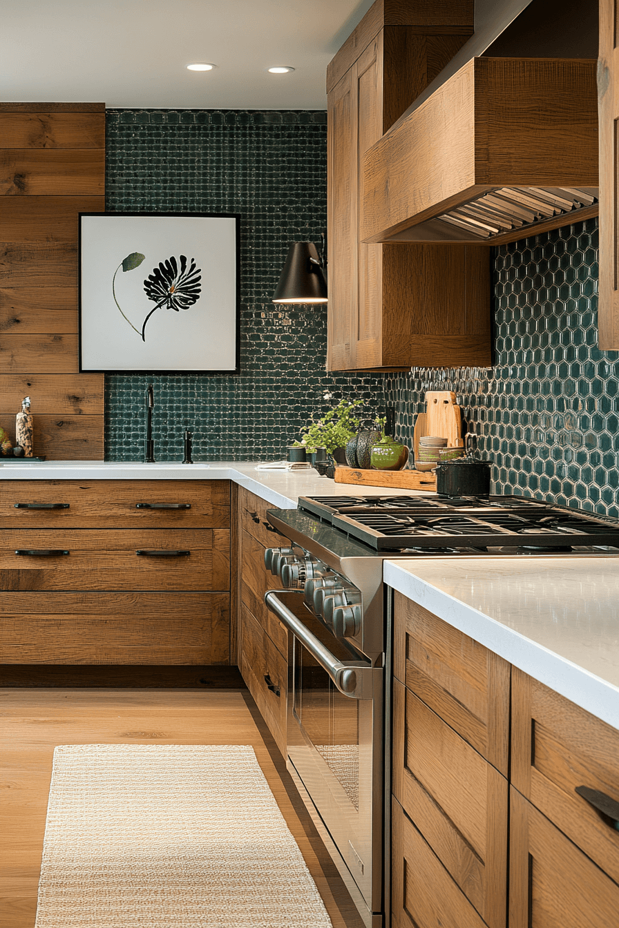 29 Dark Oak Kitchen Cabinets That Highlight Natural Beauty 11 dark oak kitchen cabinets