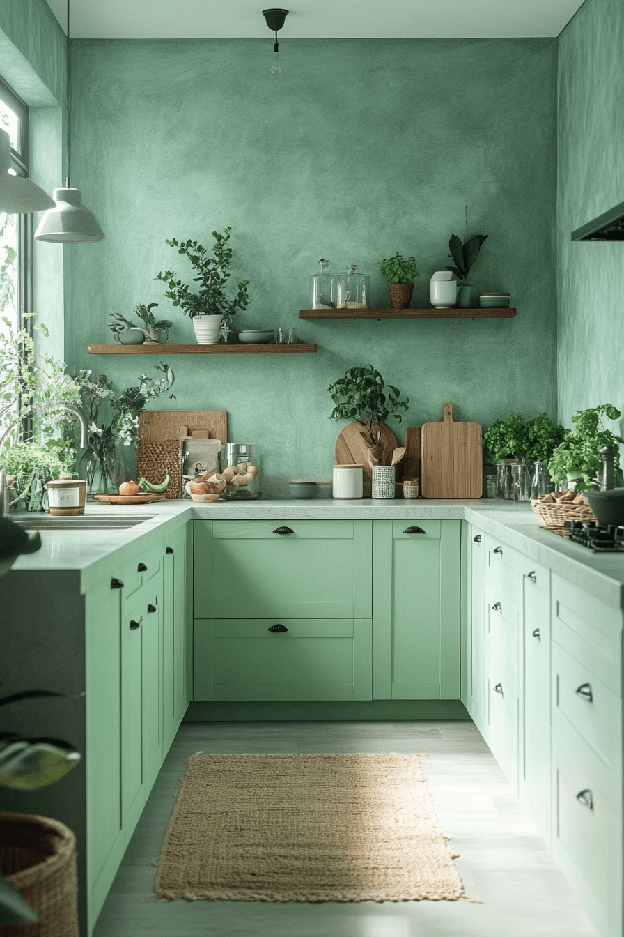 29 Mint Green Kitchen Cabinets That Add Freshness and Flair Instantly 11 mint green kitchen cabinets