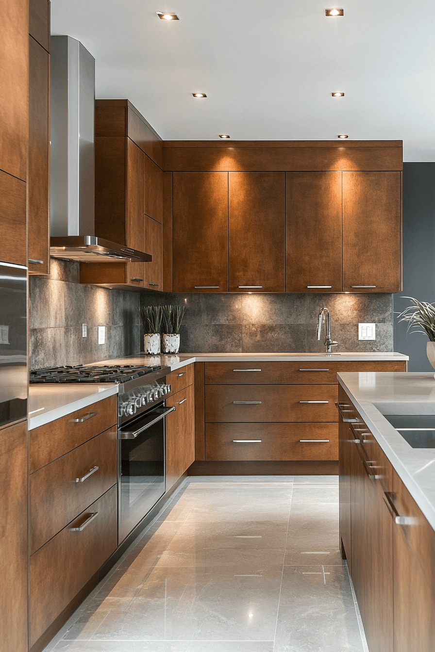 29 Dark Stained Kitchen Cabinets for Classic Meets Contemporary Flair 11 dark stained kitchen cabinets