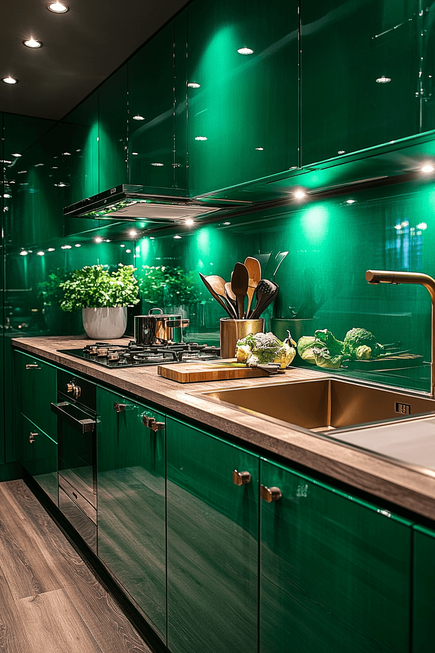 29 Emerald Green Kitchen Cabinets That Turn Ordinary Into Show-Stopping 11 emerald green kitchen cabinets