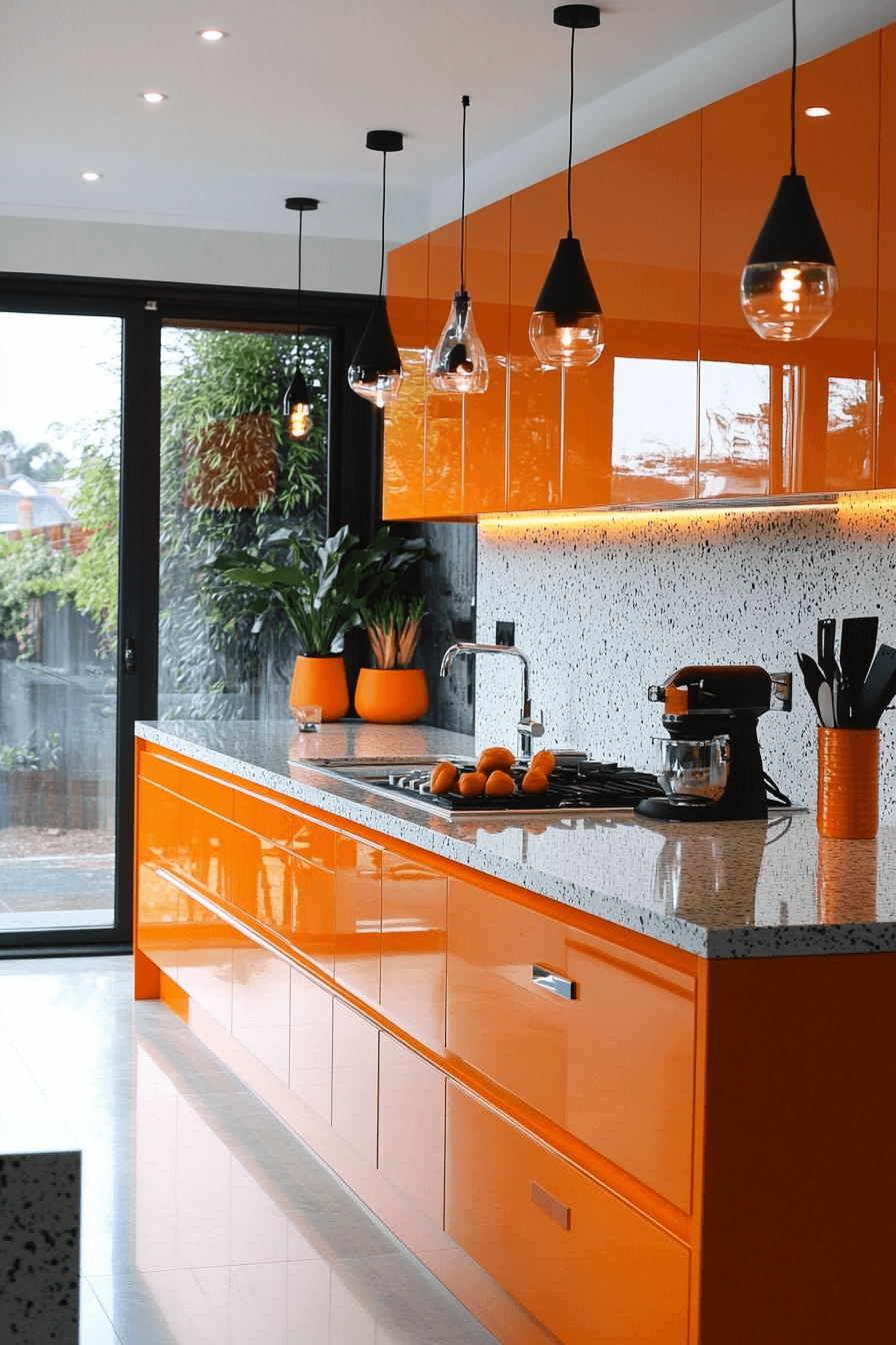 29 Orange Kitchen Cabinets That Spark Energy and Style 12 orange kitchen cabinets