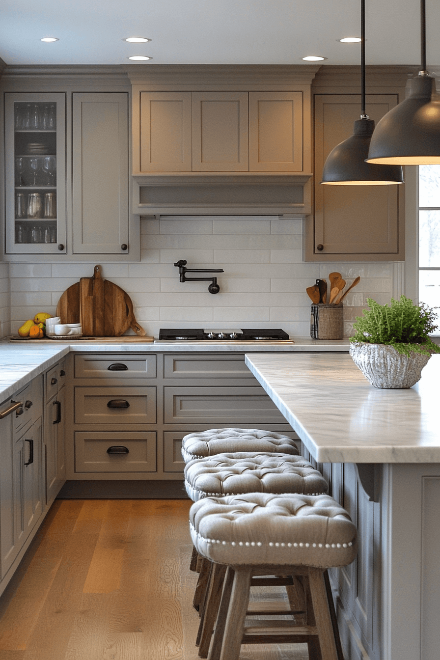 29 Dark Taupe Kitchen Cabinets That Bring Effortless Refinement Home 12 dark taupe kitchen cabinets