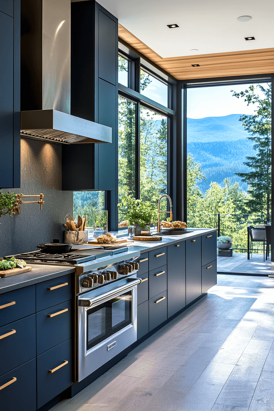 29 Blue Grey Kitchen Cabinets That Radiate Understated Beauty 12 blue grey kitchen cabinets